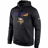 Men's Minnesota Vikings Nike Kick Off Staff Performance Pullover Hoodie - Black,baseball caps,new era cap wholesale,wholesale hats
